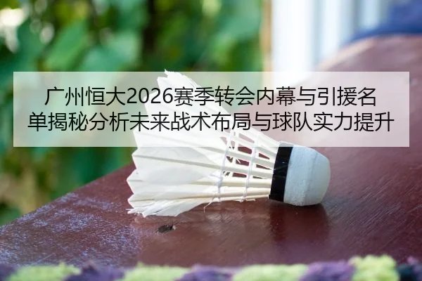 广州恒大2026赛季转会内幕与引援名单揭秘分析未来战术布局与球队实力提升